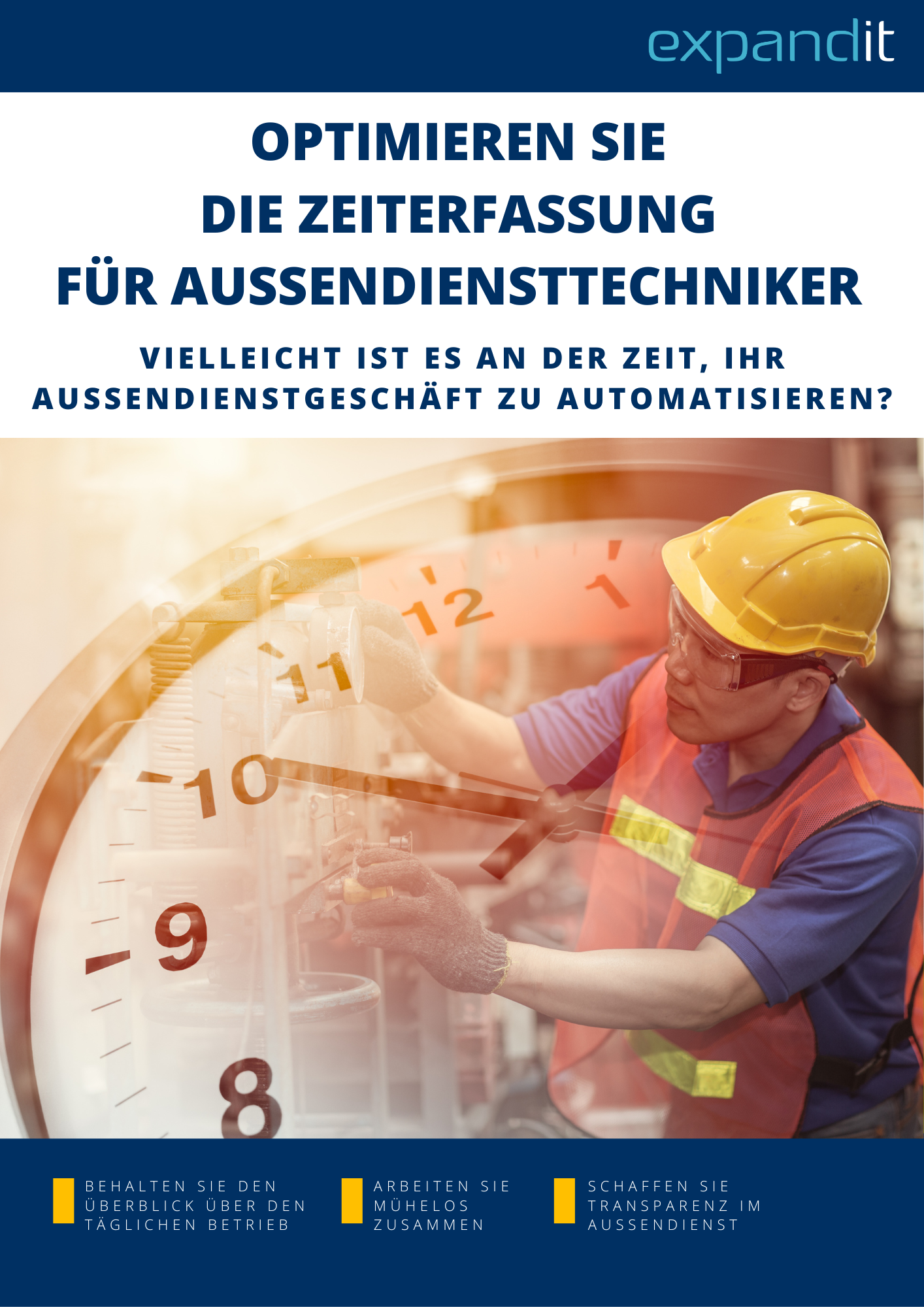 Field Service Management - time tracking ebook cover